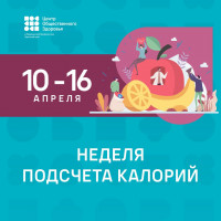 Неделя подсчета калорий  с 10 по 16 апреля 2023г.